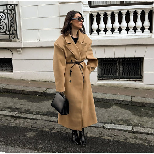 Damen eleganter Oversized-Trenchcoat R&B