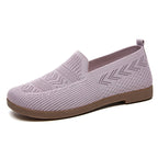 Damen Komfortable Strick-Slipper mit elastischem Einstieg und rutschfester Sohle R&B
