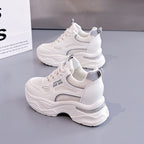 Damen Sportliche Sneaker mit dicker Dämpfung und atmungsaktiver Obermaterialstruktur R&B