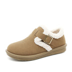Damen Hausschuhe mit warmem Fleece-Futter und verstellbarem Riemen R&B