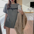 Damen Bequemes Oversized T-Shirt mit kreativem Print und lässigem Schnitt