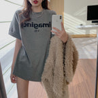 Damen Bequemes Oversized T-Shirt mit kreativem Print und lässigem Schnitt