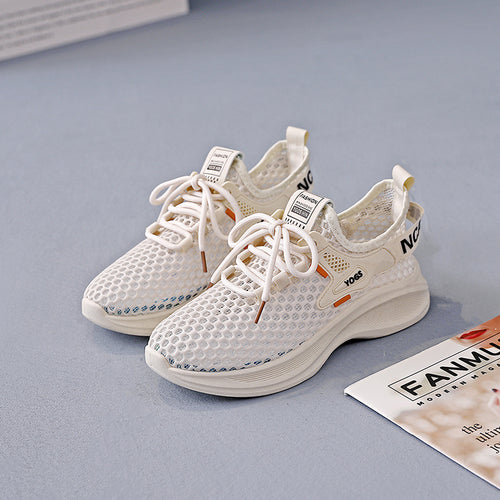 Damen Sneakers mit atmungsaktiver Netzstruktur und dämpfender Sohle R&B