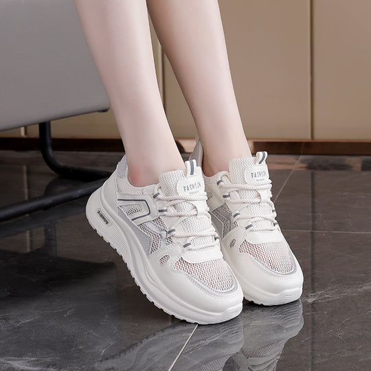 Damen Sneakers mit atmungsaktivem Mesh-Design und stoßdämpfender Sohle R&B