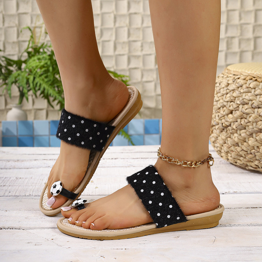Damen Fußball-Sandalen mit strapazierfähigem Obermaterial und auffälligem Design R&B