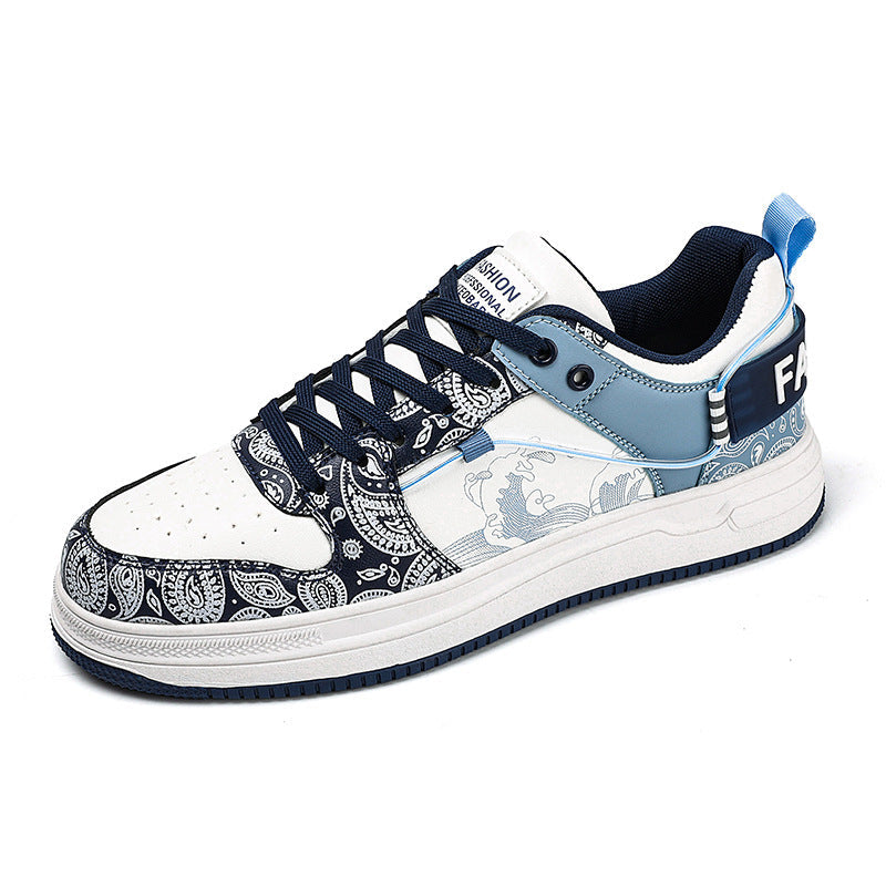 Damen Sneakers mit kunstvoller Paisley-Musterung und atmungsaktiver Oberflächenstruktur