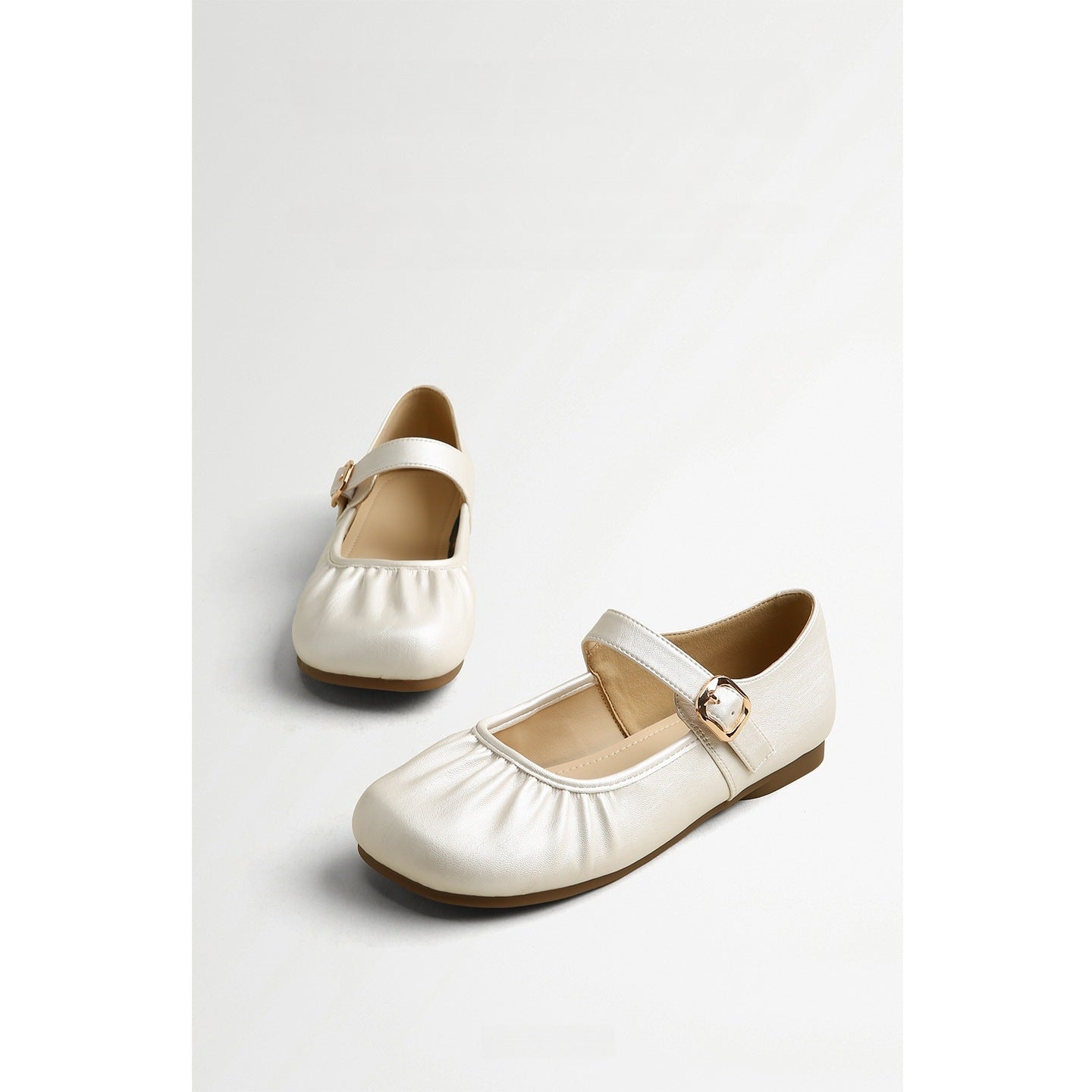 Damen Ballerina-Pumps mit modischem Riemchen und komfortablem Fußbett R&B