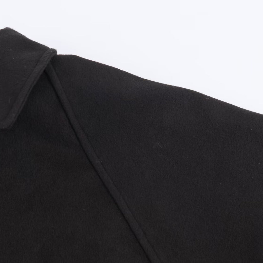 Damen minimalistische Übergangsjacke mit hohem Kragen R&B
