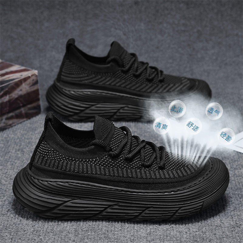 Damen Sportliche Hochprofil-Sneaker mit atmungsaktiver Obermaterialstruktur R&B