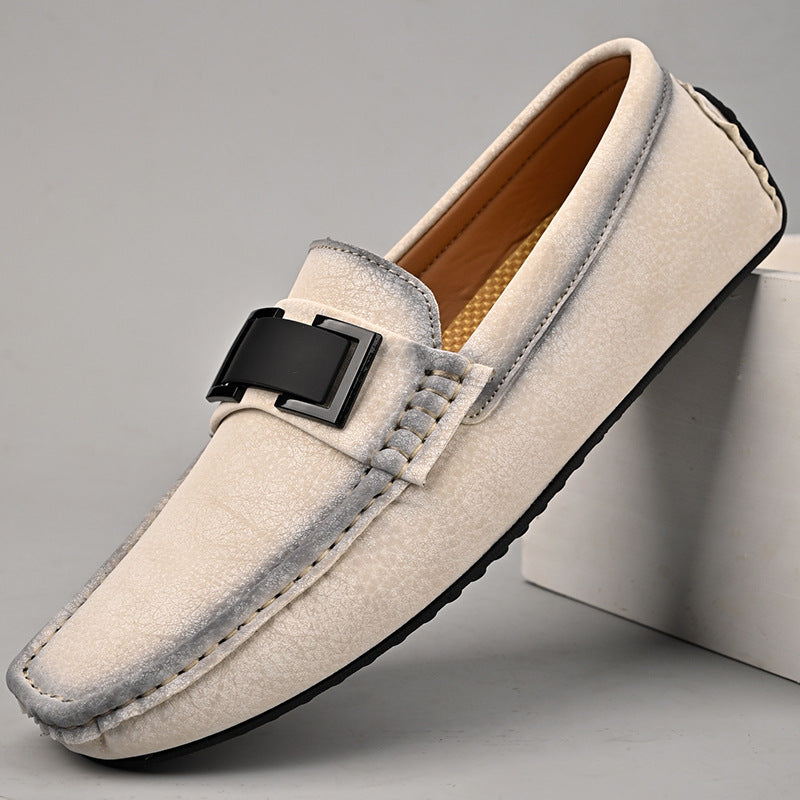 Herren Elegante Mokassins mit modischer Schnalle R&B