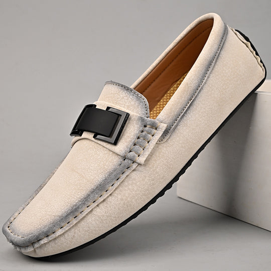 Herren Elegante Mokassins mit modischer Schnalle R&B