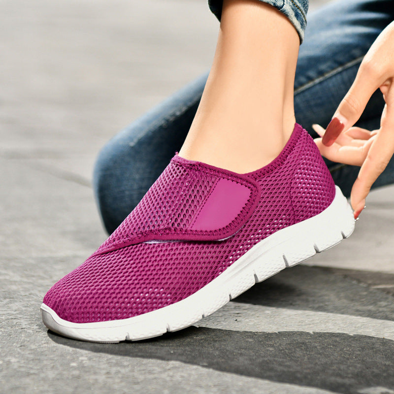 Damen Bequeme Slip-On Sneakers mit atmungsaktiver Netzstruktur R&B