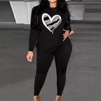 Damen Sweatshirt mit künstlerischem Bärenmotiv R&B