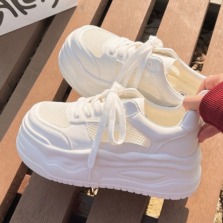 Damen Plateau-Sneaker mit atmungsaktivem Netzmaterial und innovativer Laufsohle R&B