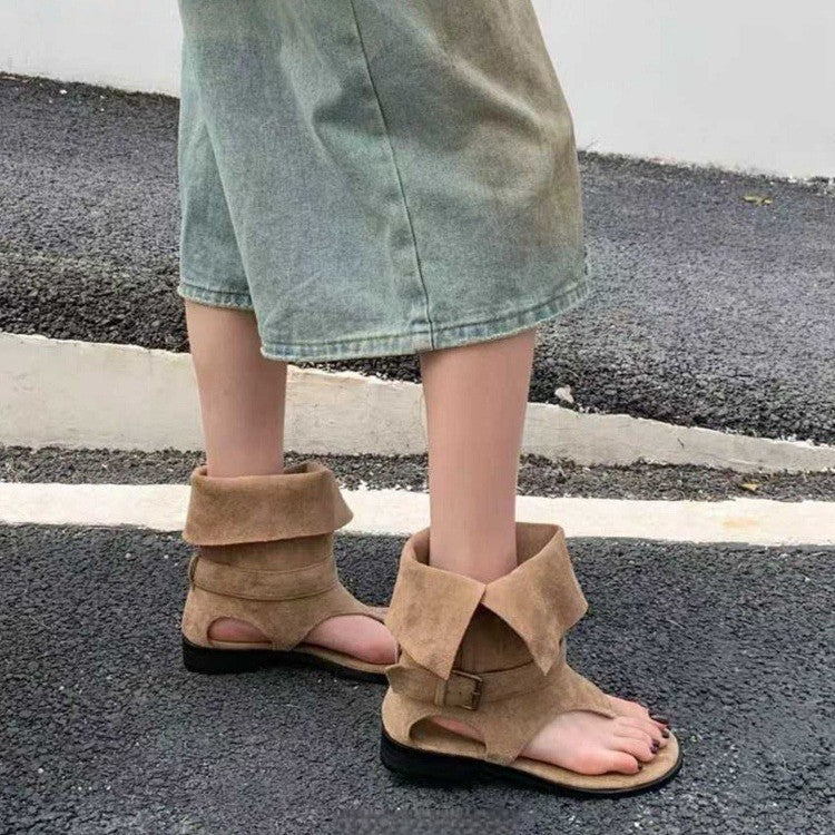 Damen modische Zehenstegsandalen mit verstellbarem Riemen R&B