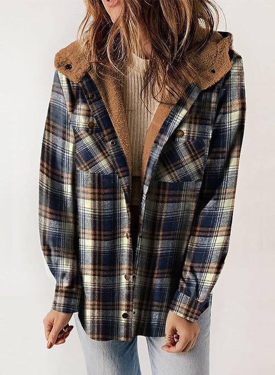 Damen Flanelljacke mit Fleecefutter R&B