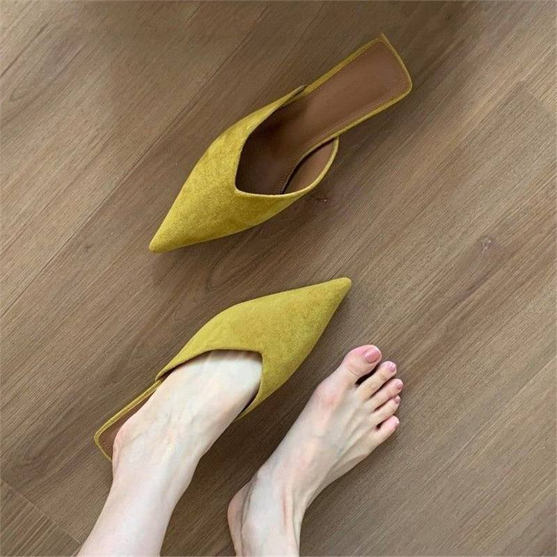 Damen spitze Mules mit elegantem Schnitt R&B