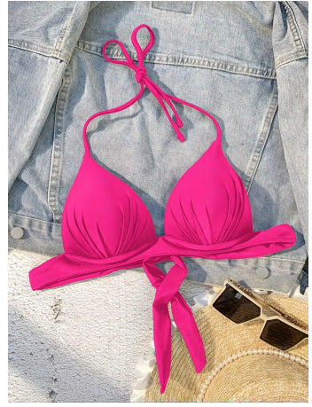 Damen Triangel-Bikini mit modischem Knoten-Design R&B