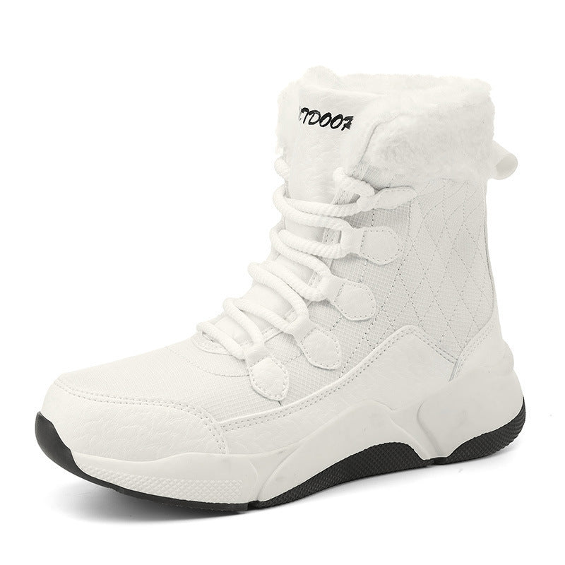 Damen isolierte Winterstiefel mit kuscheligem Futter und rutschfester Sohle