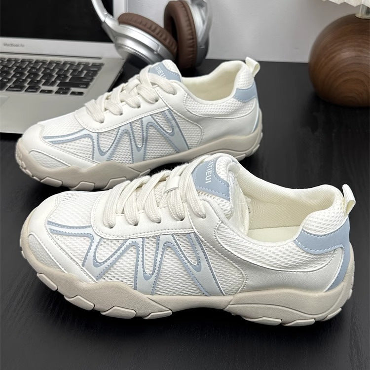 Damen Sportliche Sneakers mit atmungsaktiver Mesh-Konstruktion R&B