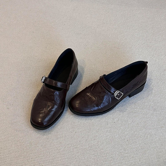 Damen Elegante Mokassins mit dekorativem Riemchen R&B