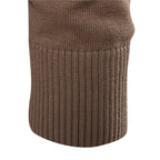 Herren Strickpullover mit modischem Stehkragen und strukturiertem Design R&B