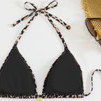 Damen Triangel-Bikini mit verspieltem Animal Print und verstellbaren BindR&Bändern R&B