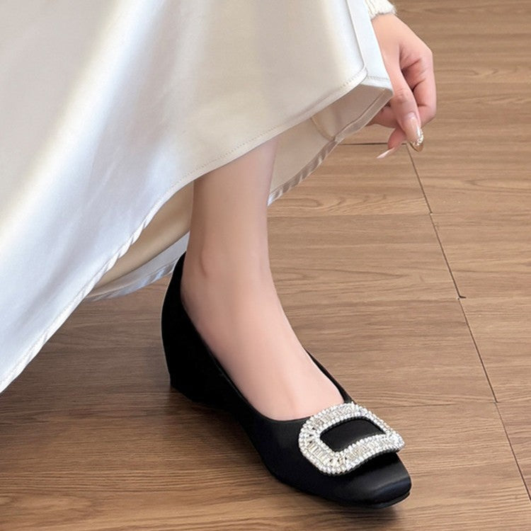 Damen modische Ballerinas mit funkelndem Strassdetails R&B