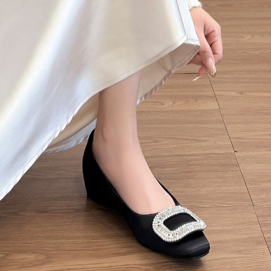 Damen modische Ballerinas mit funkelndem Strassdetails R&B