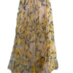 Damen Maxirock mit floralen Lagen und transparentem Design R&B