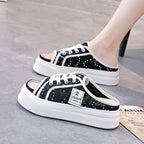 Damen Komfortable Clogsneaker mit modischem Spitzendesign R&B