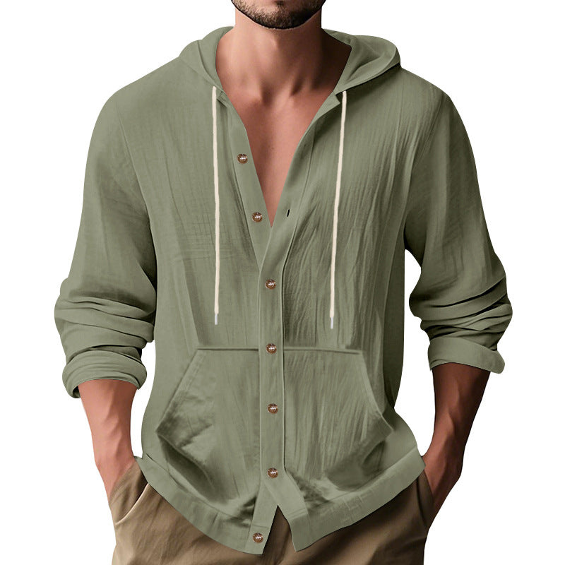 Herren lässige Sommerjacke mit Kapuze R&B