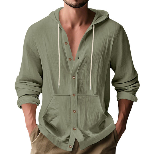 Herren lässige Sommerjacke mit Kapuze R&B