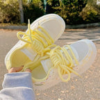 Damen Sportliche Sneakers mit buntem Pudding-Design und extra bequemer Dämpfung R&B