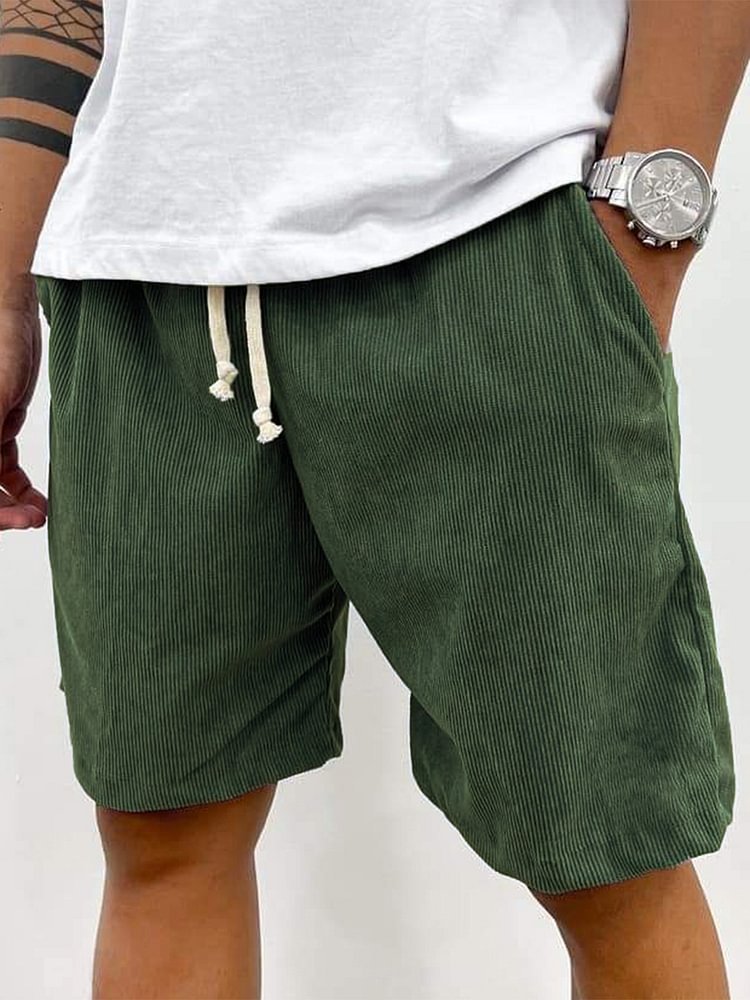 R&B | Herren Casual Kordelzug Cord Shorts