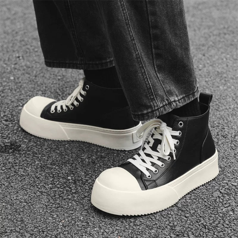Damen Hohe Sneakers mit modischem Plateau und robustem Obermaterial