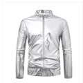 Herren nan ultraleichte reflektierende Windjacke mit Stehkragen und durchgehendem Reißverschluss R&B