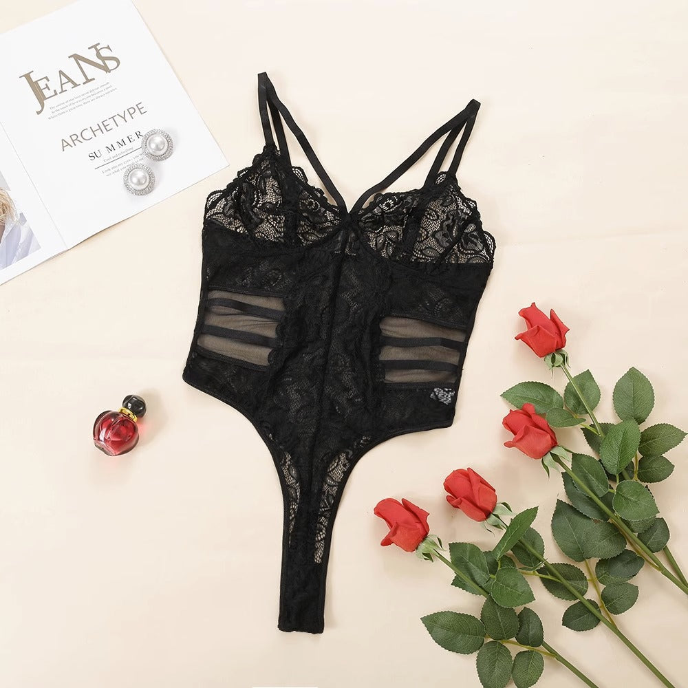 Damen Spitzenbody mit verführerischen Details R&B