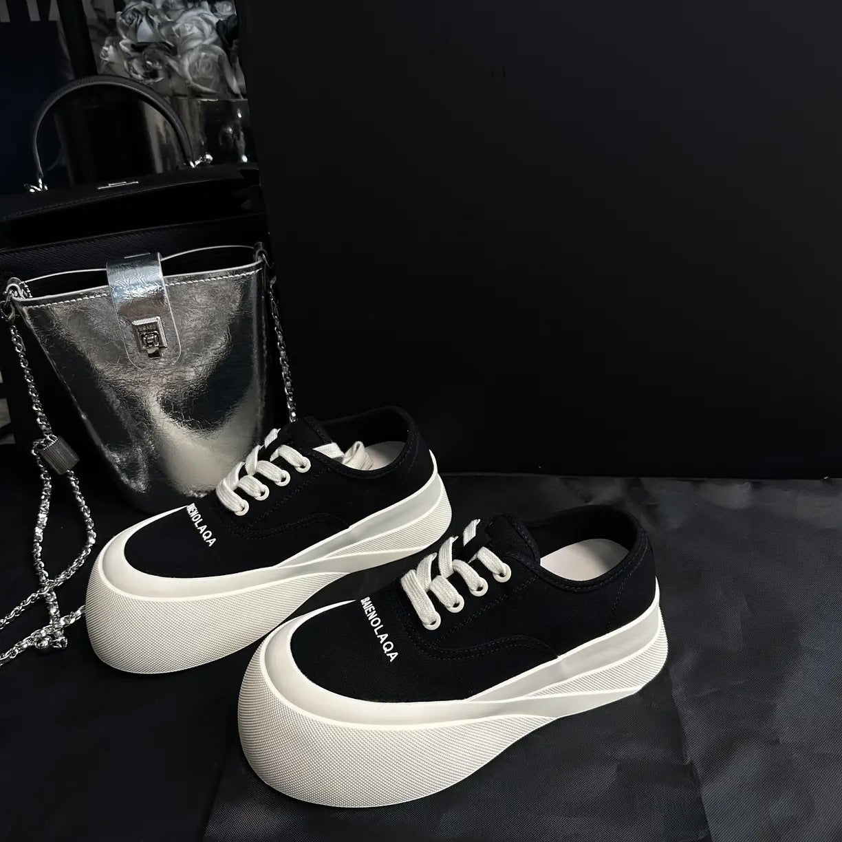 Damen Luxuriöse Plateau Sneakers mit hohem Komfort und modischem Design R&B