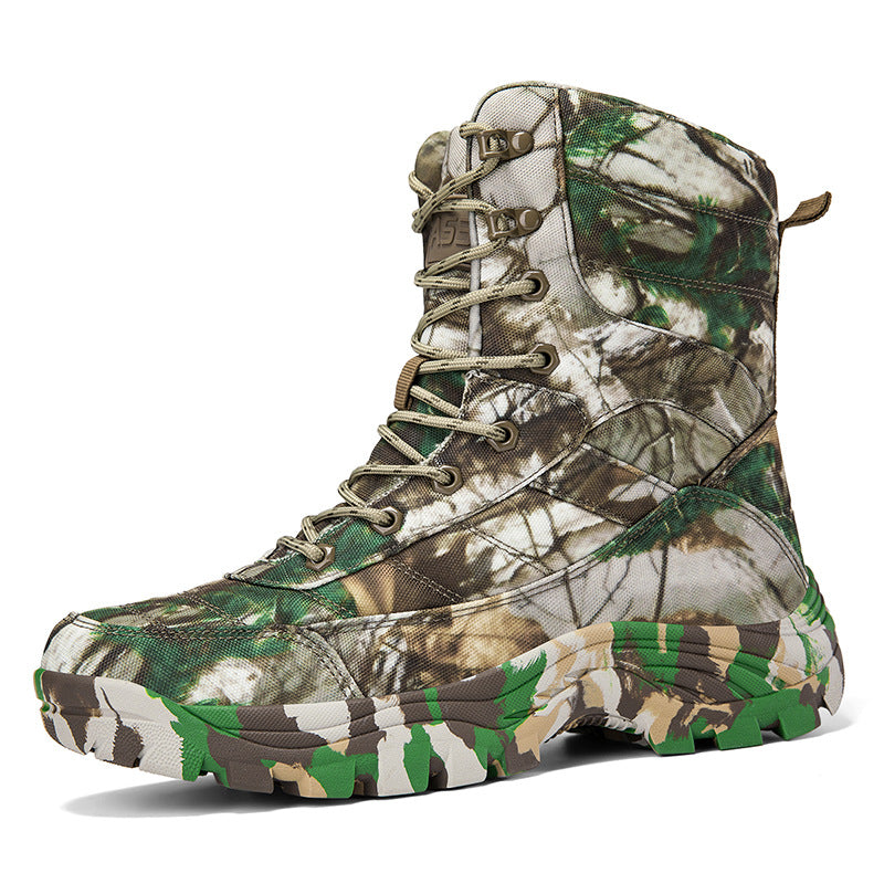 Herren Camouflage Outdoor-Stiefel mit verstärktem Knöchelschutz R&B