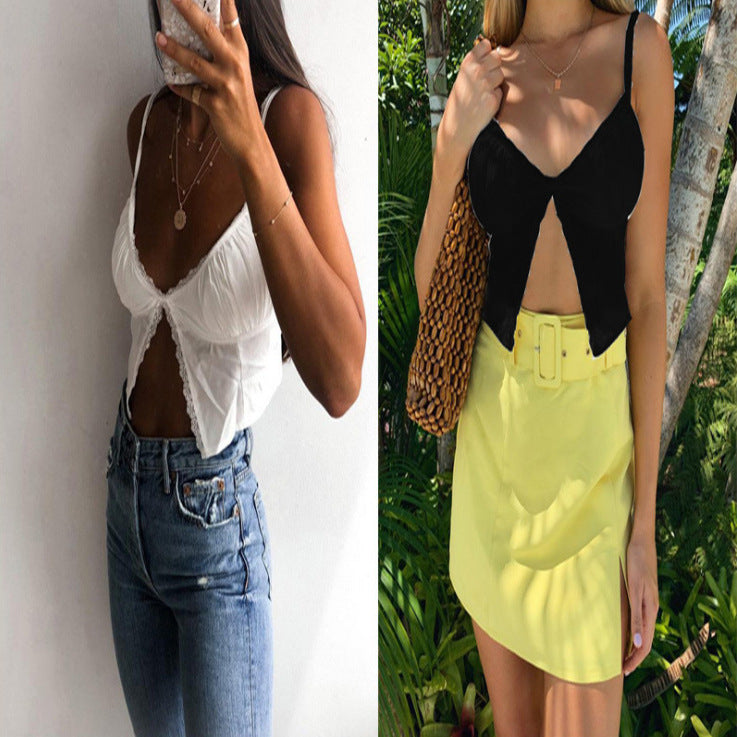 Damen Verführerisches Spitzen-Bustier mit zarten Rüschen R&B