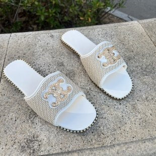 Damen Riemchen-Sandalen mit funkelnder Applikation R&B