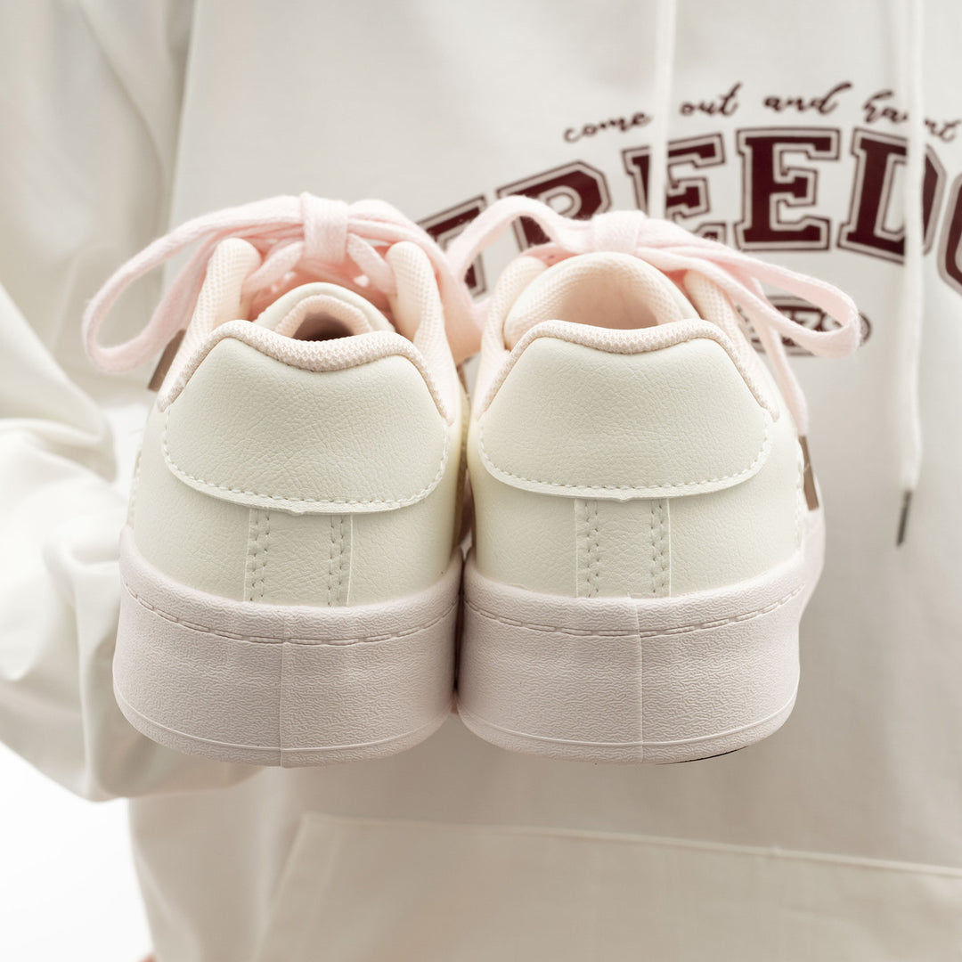 Damen Sneakers mit floralem Stickmuster und bequemer Dämpfung R&B
