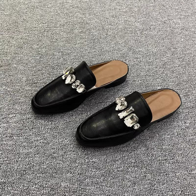 Damen Elegante Mokassins mit funkelnden Dekorelementen R&B