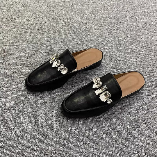Damen Elegante Mokassins mit funkelnden Dekorelementen R&B