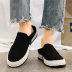 Damen Komfortable Slip-On Freizeitschuhe mit geflochtenem Design