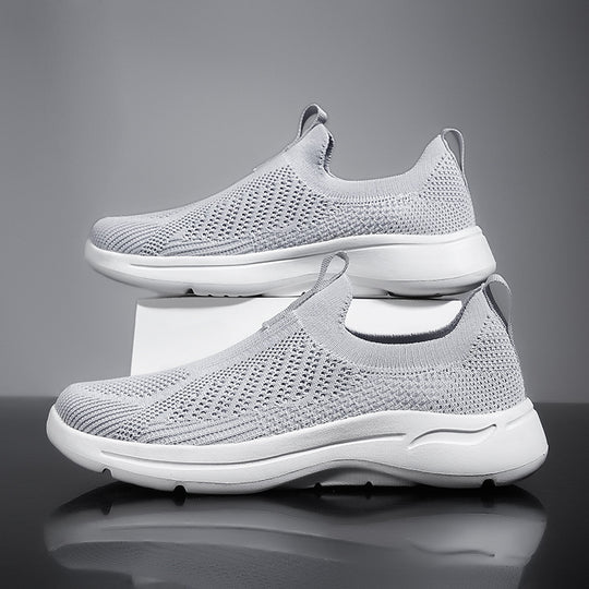 Damen Atmungsaktive Strick-Sneaker mit elastischem Schaft und rutschfester Sohle R&B