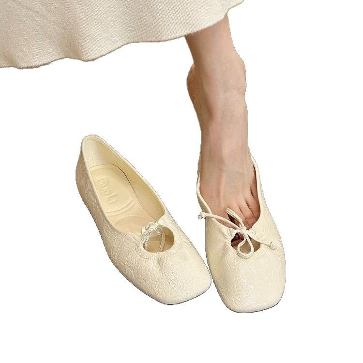 Damen elegante Ballerinas mit modischem Rüschendesign und komfortablem Innenfutter R&B