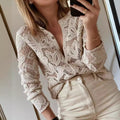 Damen Strickbluse mit filigranem Muster R&B