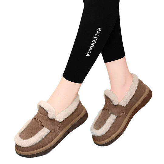 Damen warme Hausschuhe mit weichem Futter R&B